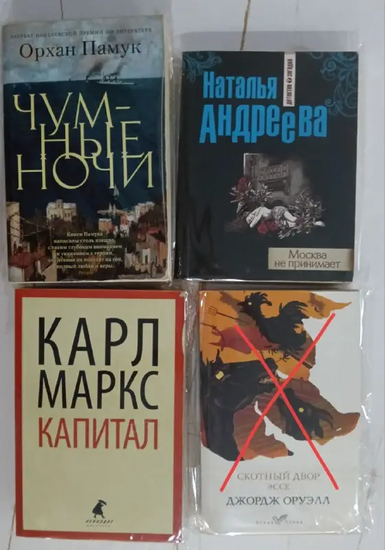 Книги: Оруэлл, Маркс, Памук, фото 1