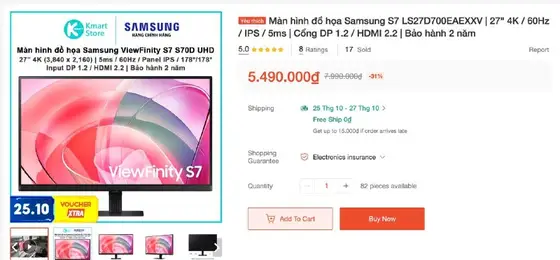 Монитор Samsung Viewfinity S7, фото 1