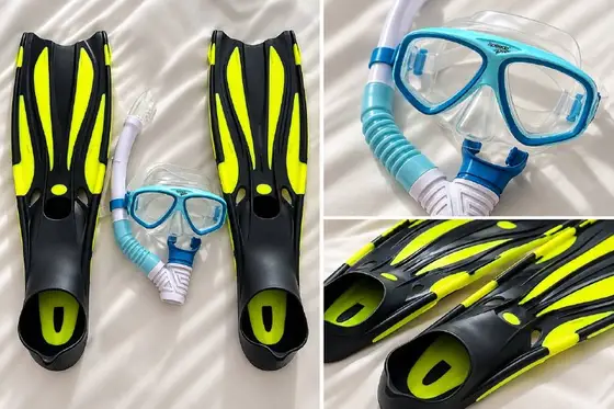 Комплект маска Speedo и ласты новые, фото 1