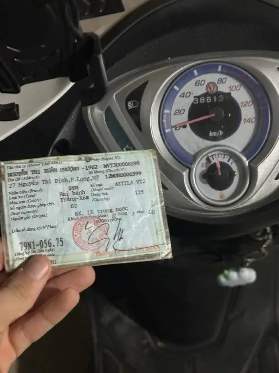 SYM Attila 125cc синяя карта, фото 2
