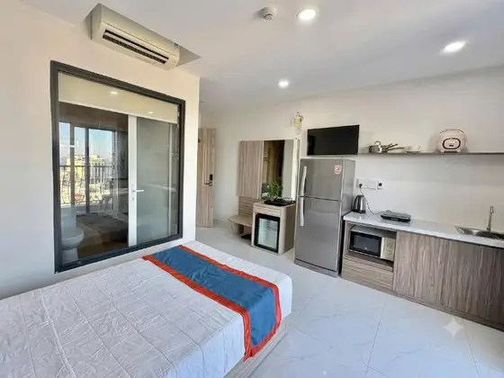Апартаменты 30 м² с балконом на Lý Thường Kiệt, фото 3