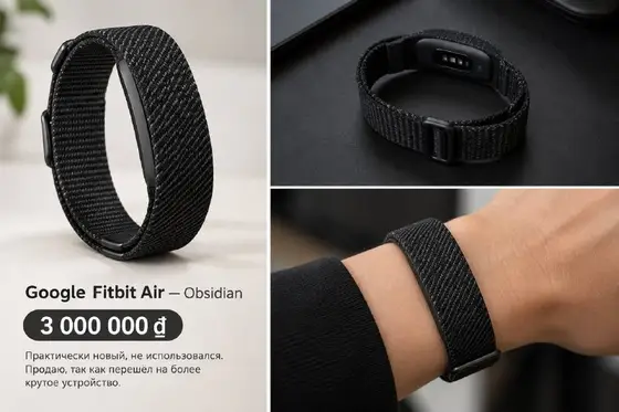 Google Fitbit Air Obsidian Black, фото 1